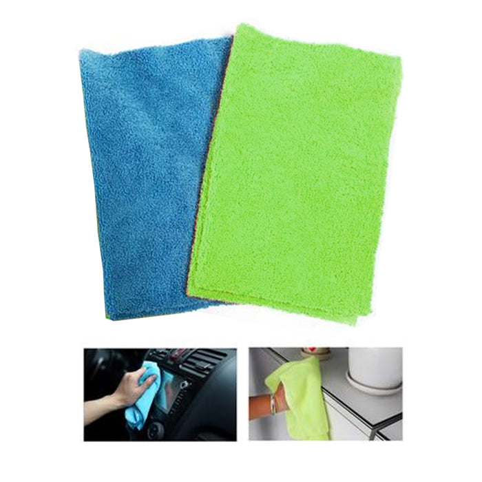 3 Pc Multi Purpose Microfiber Cloth Cleaning Rag Window Cleaner Towel Car Detail