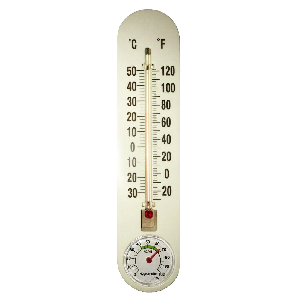 Precision Vertical Utility Indoor Outdoor Thermometer Hygrometer