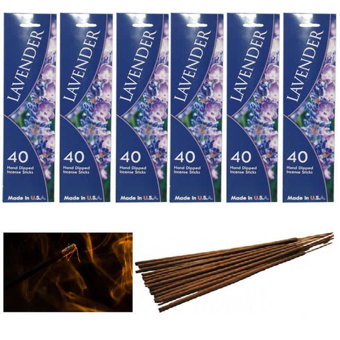 240 Incense Sticks Lavender Scent Premium Fragrance Yoga Spiritual Aromatherapy