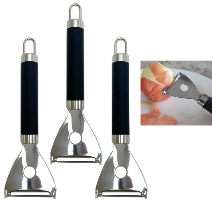 3 Pc Y-Peeler Potato Apple Vegetable Peeling Tool Stainless Steel Slicer Grater