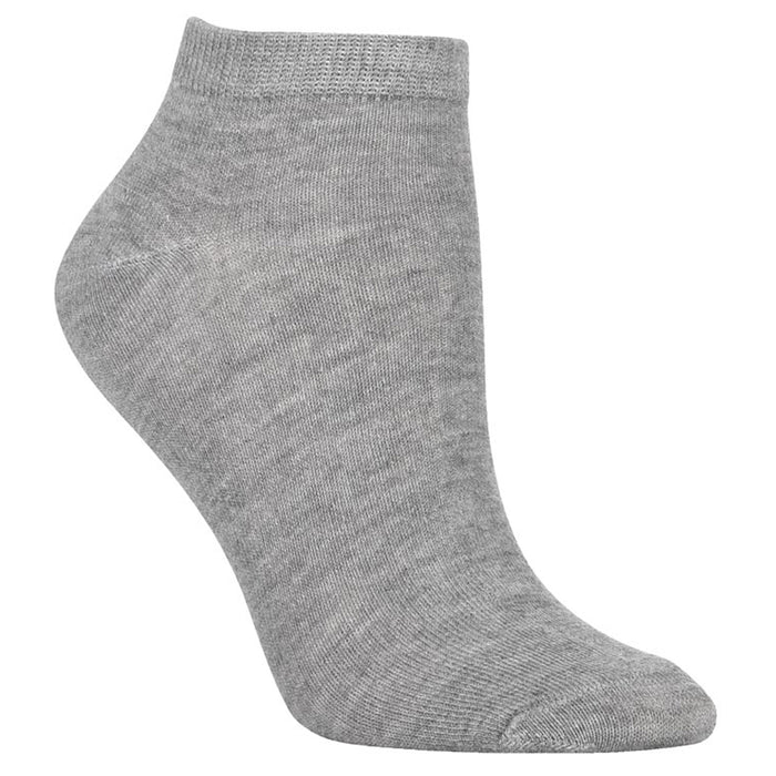 3 Pairs Men Women Ankle Quarter Socks Low Cut Cotton Crew Stretch Sport Grey 6-8