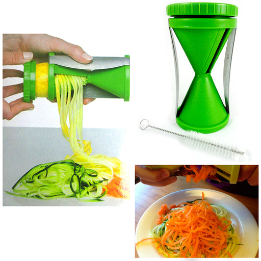 1pc, Vegetable Spiralizer, Manual Zucchini Noodle Maker, Zoodles Spiralizer  For Potato, Potato Slicer, Multifunctional Vegetable Slicer, Fruit Grater,  Kitchen Stuff, Kitchen Gadgets, Restuarant Supplies