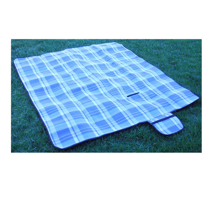 1 Waterproof Blanket Polar Fleece Foldable Outdoor Beach Picnic Camping Mat Blue