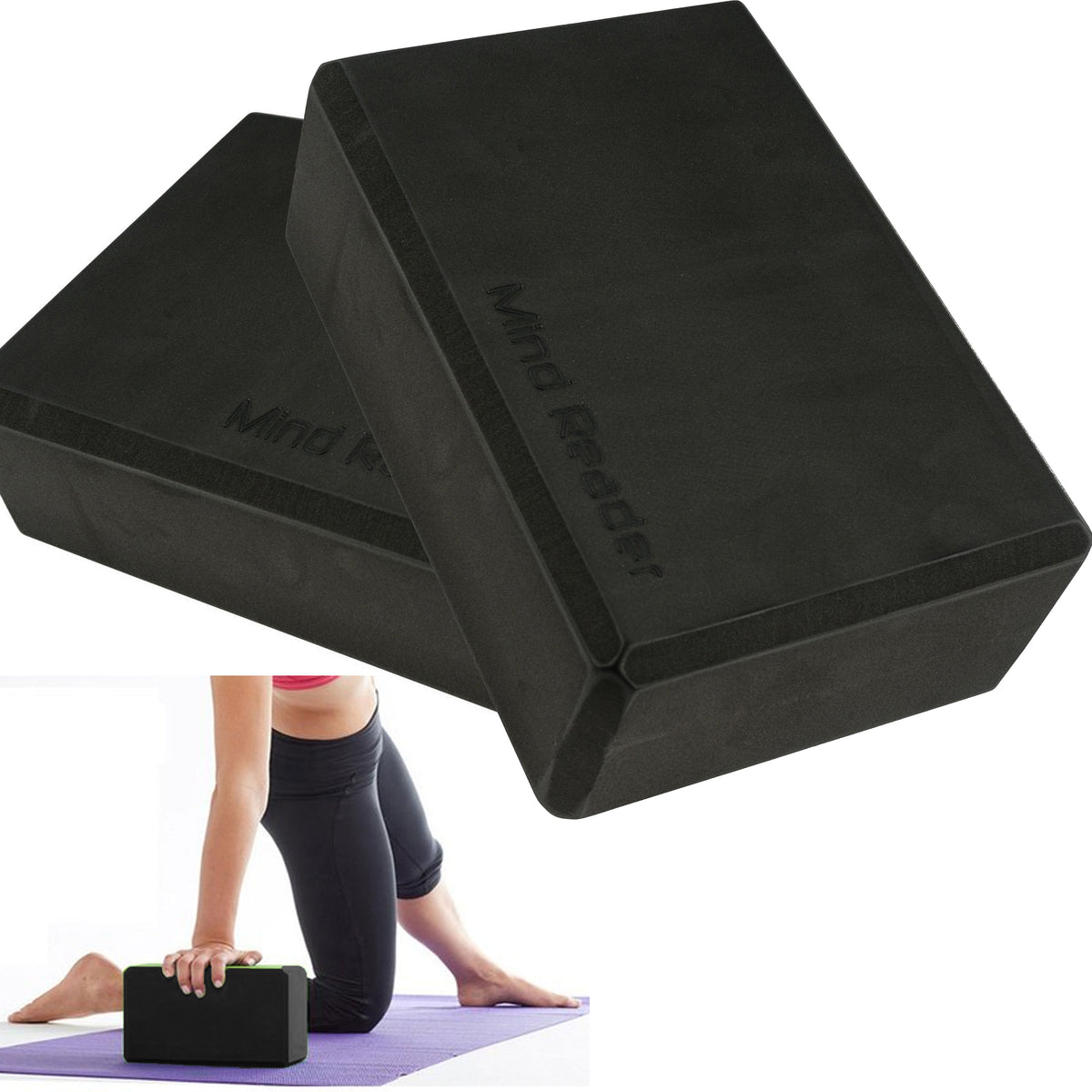 2 Eva Yoga Block Pilate Balance Exercise Brick Prop Accessories Stretch  Support