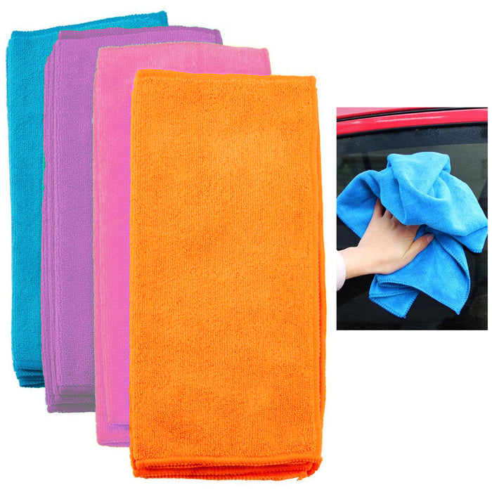 4 Pc Large Microfiber Cleaning Cloth Towel Rag Car Polishing Wash Auto Detailing