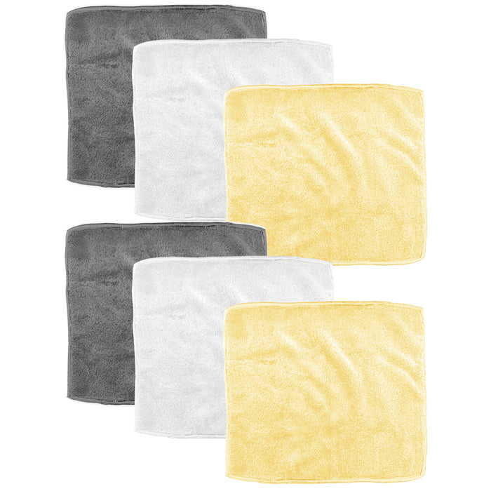 6 Microfiber Cleaning Towel Cloth Lint Streak Free Wash Drying Absorbent 11.8"