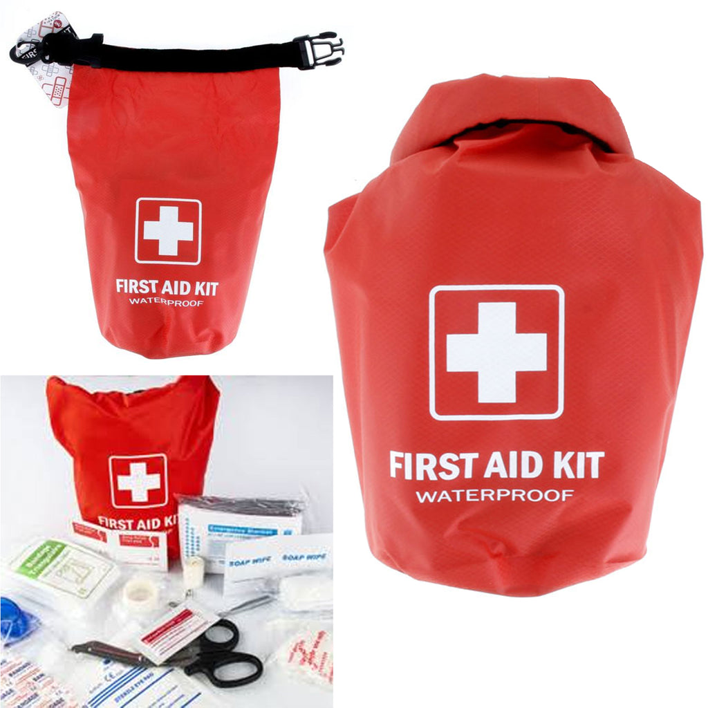 First Aid Kit 42pc Small All Purpose Emergency Med Kit Home Work Travel  Camp Box 