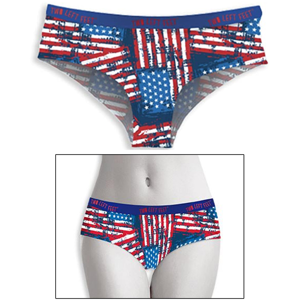 Women Hipster Underwear Bikini Panties USA American Flag Distress Star —  AllTopBargains