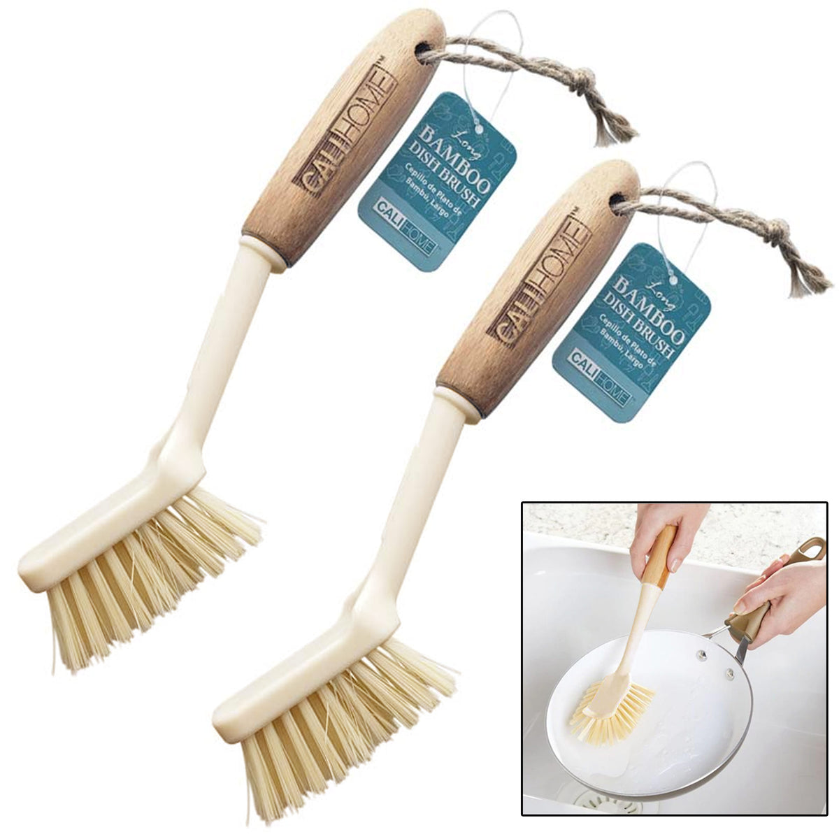 Bamboo Plastic Scrubbing Brush