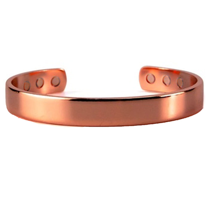 3 X Pure Copper Solid Magnetic Bracelet Cuff Therapy Healing Energy High Quality