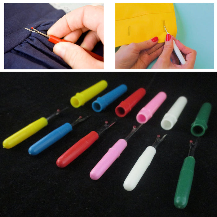 9 Pcs Sewing Seam Ripper Stitch Craft Thread Remover Tool Set with 1  Scissors
