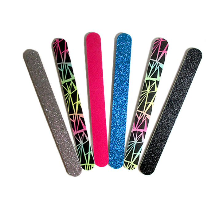 12 Pieces Nail Files Professional Double Sided Emery Board Grit Manicure Designs