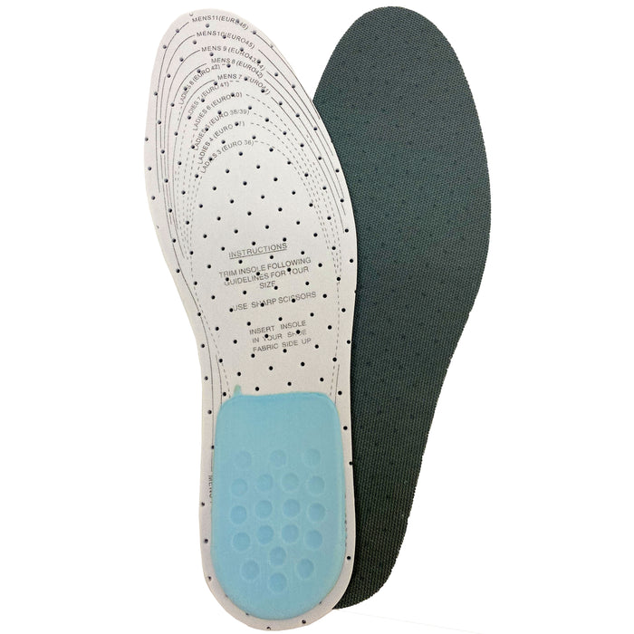 2 Pairs Shoe Insole With Heel Cushion Massage Orthotic Comfort Foot Support 8-11