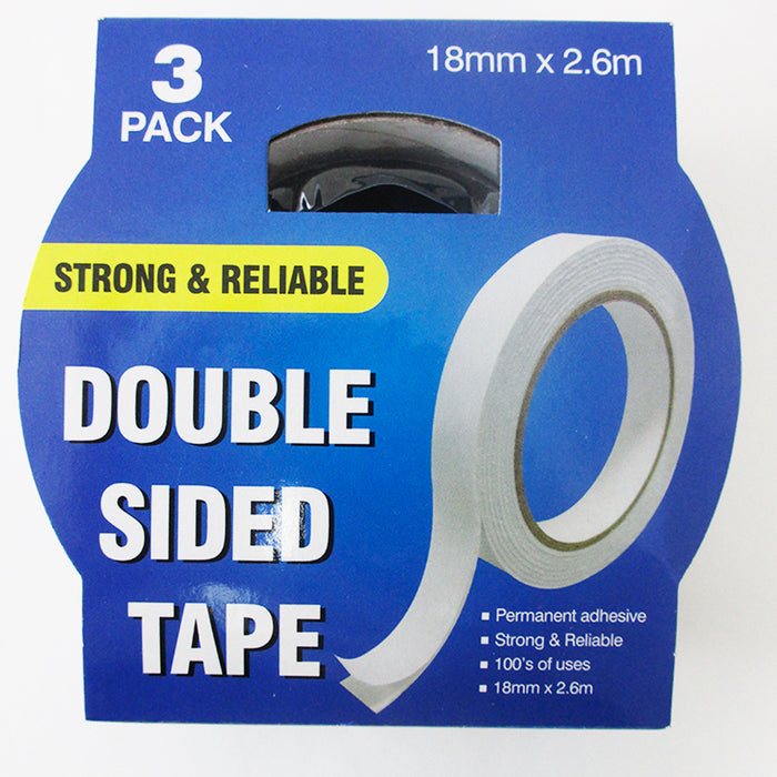 6 Pack White Double Sided Foam Mounting Tape Rolls 204" x .7" Total Office Craft