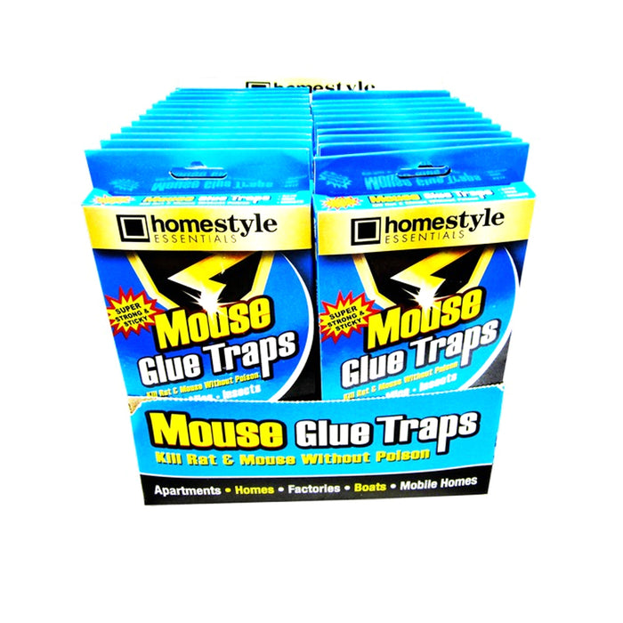 4 Mouse Traps Sticky Glue RAT Mice Trap Disposable Boards Pest Baited Tray 8x4.5