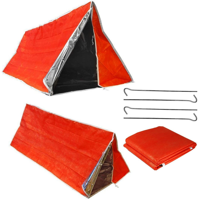 Emergency Tube Tent Survival Hiking Camping Shelter Outdoor Portable Waterproof