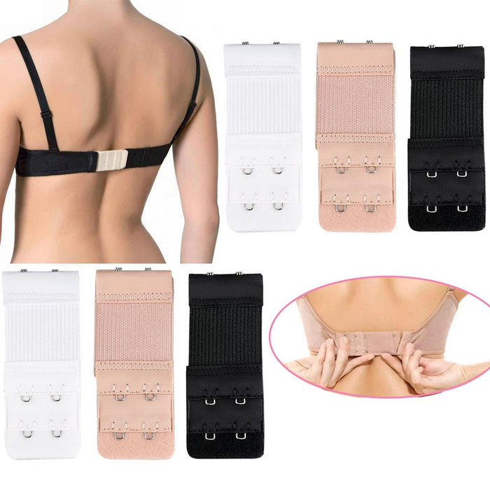 3pcs Women's Low Back Bra Strap Converter Adjustable Extension Strap in  Different Colors 