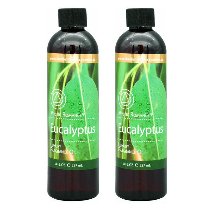 2 Luxury Fragrance Oil Eucalyptus 8oz Therapeutic Aromatherapy Air Diffuser Home