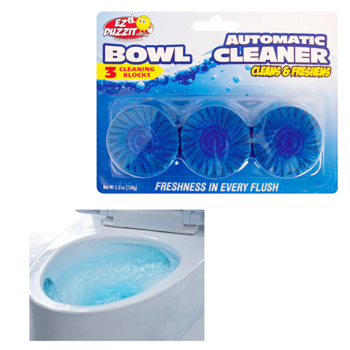 120 X Automatic Bleach Toilet Bowl Cleaner Stain Remover Blue Tablet Flush Tank