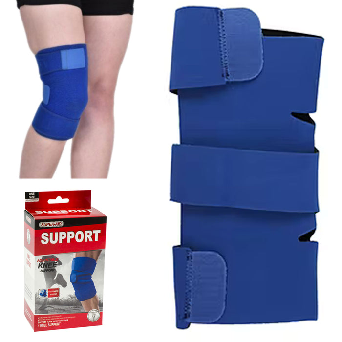 1 Knee Brace Patella Support Pad Neoprene Protector Sports Band Pain Relief Blue