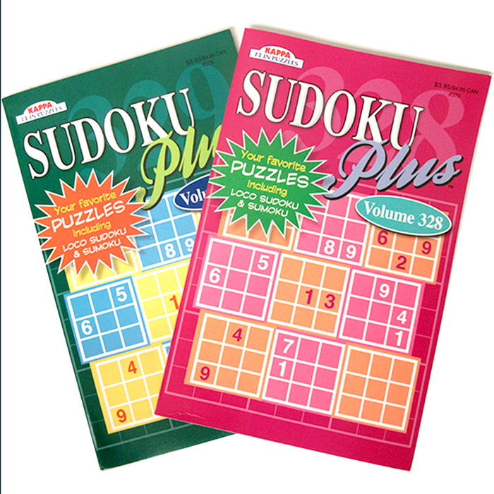 2 Pc Sudoku Puzzle Books Sumoku Collection Number Find Solving Large Print Fun