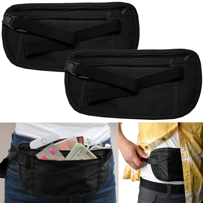 Travel Fanny Pack - Wide Belt with Hidden Pockets