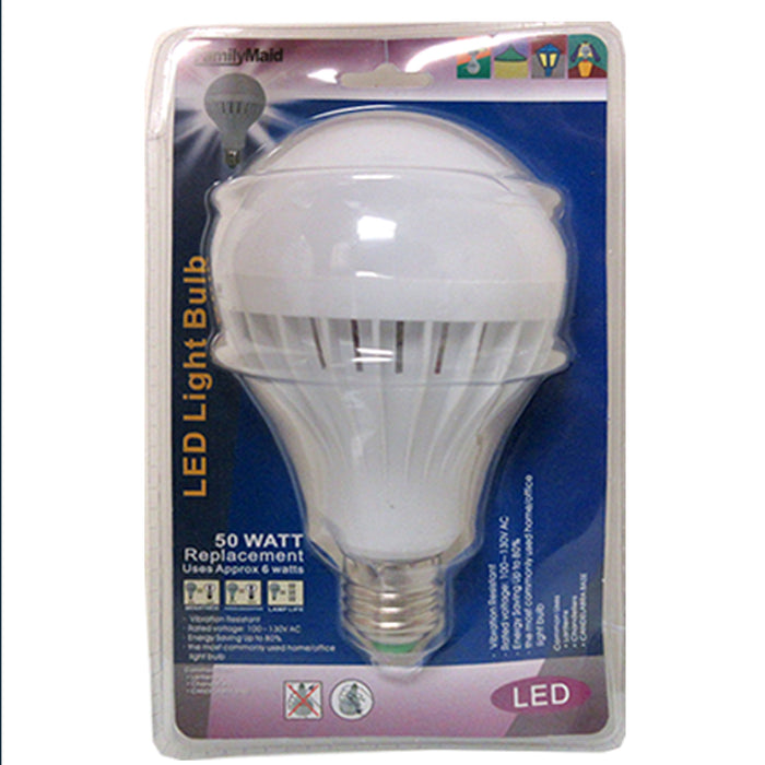 2 Pc Light Bulbs 50 Watts = 6W Energy Saving LED Bright White Lamp Home Lighting