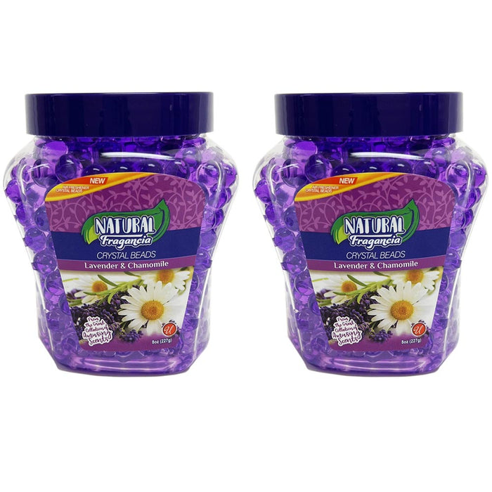 2 Crystal Beads Lavender Chamomile Fragrance Air Freshener Home Odor Eliminator