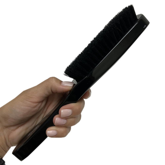 Premium Wave Hair Brush Soft 100% Boar Bristle Layer Curve Waves Firm Men Women