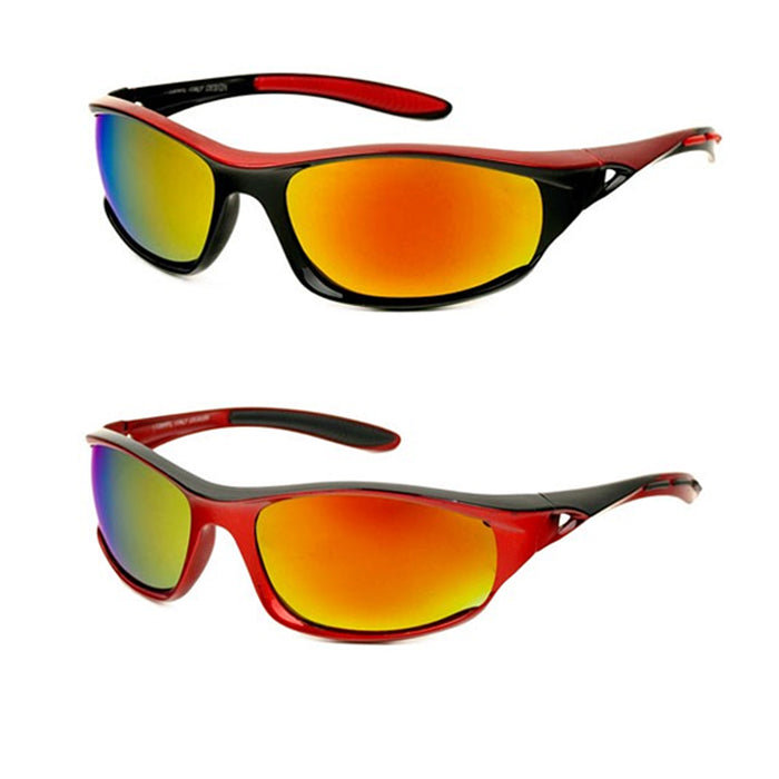 2 Mens Half Rim Sport Wrap Sunglasses Running Cycling Glasses