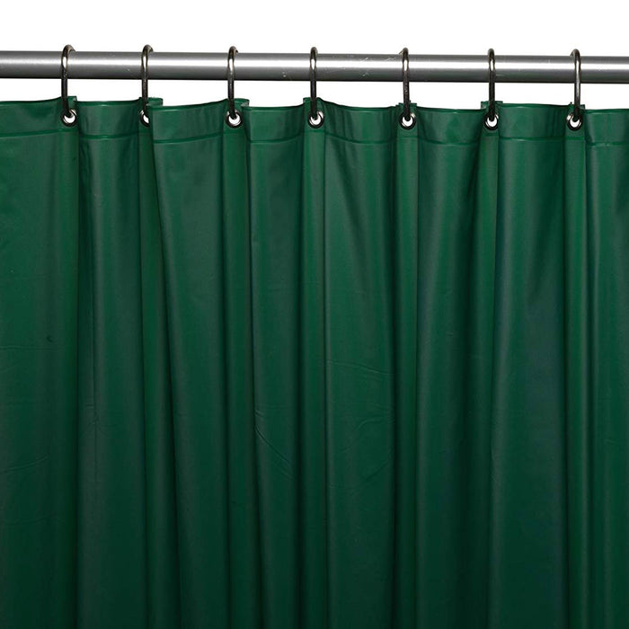 2 Pc Heavy Duty Magnetized Shower Curtain Liner Waterproof Vinyl 70"X72" Green