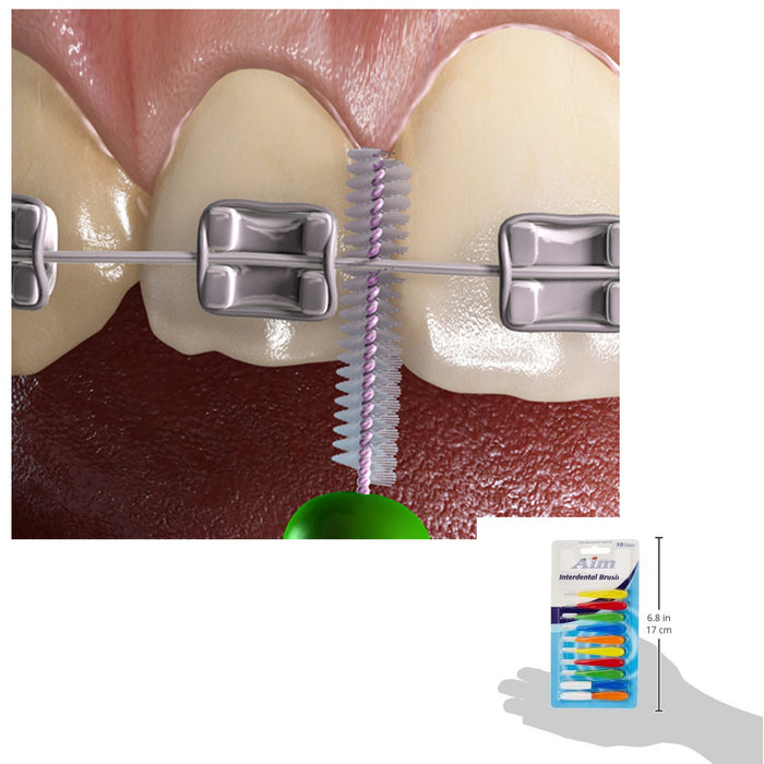 30Pc Professional Interdental Slim Brush Dental Cleaners Tight Teeth Mouthwash !