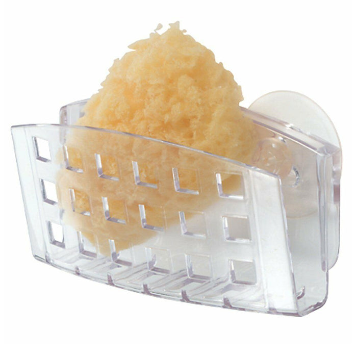 2 Soap Dish Suction Wall Holder Bathroom Shower Cup Sponge Dish Basket Tray  Sink