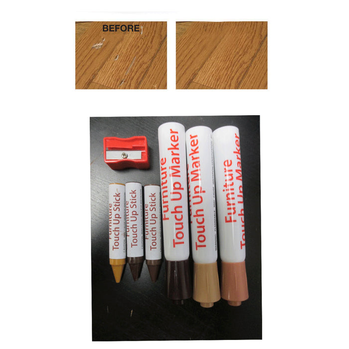 13PC Furniture Marker Crayons Repair Kit Wood Touch Up Scratch