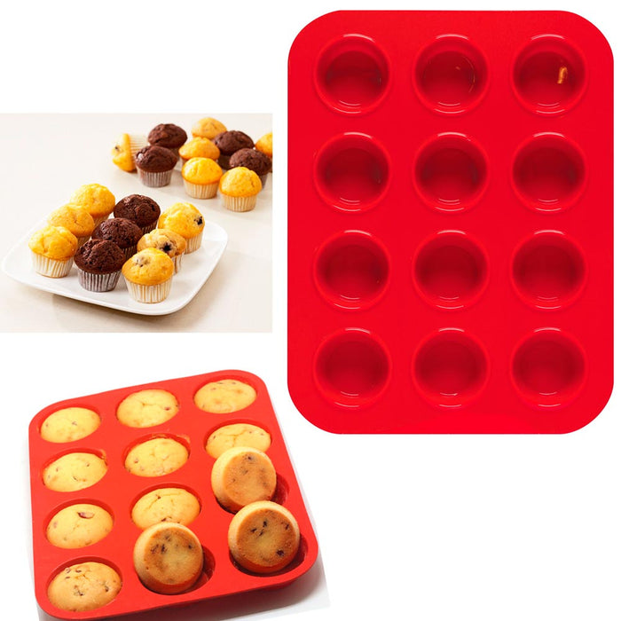 12 Mini Muffins (Silicone Molds)