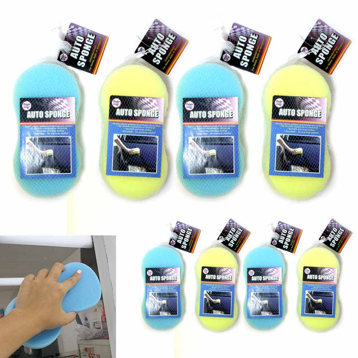 8 Auto Sponge Cleaner Pad Scrub Washing Polish Boat Car Multi Purpose Clean Home