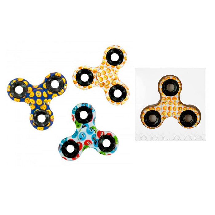 6 Emoji Gyro Tri-Spinner Fidget Toy Emoticon EDC Hand Finger Spinner Focus ADHD