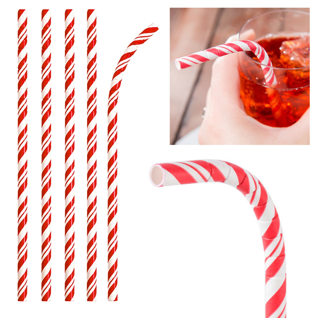 Colorful bendy paper straws - Eco friendly paper drinking straws