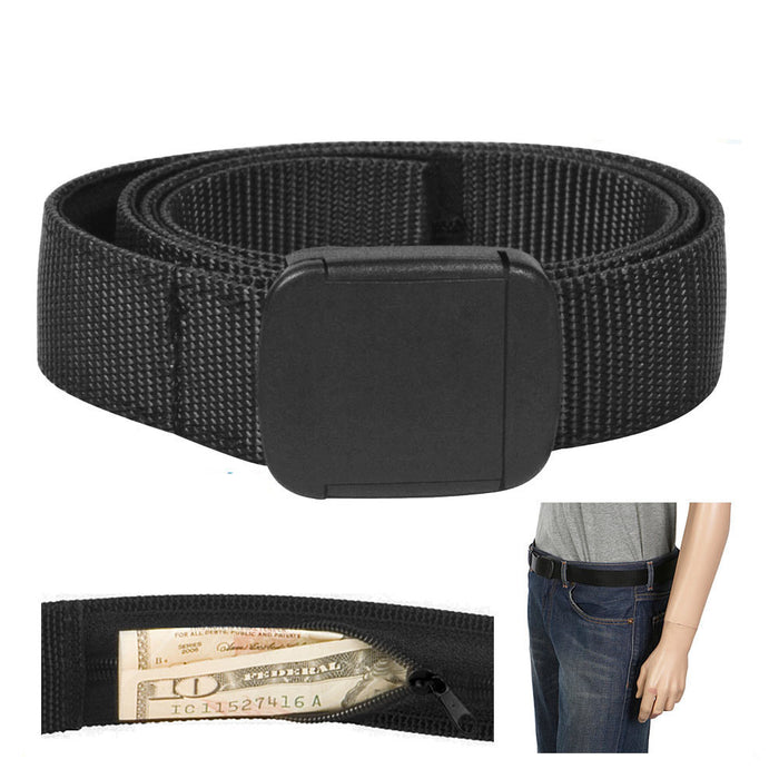 1 Travelon Security Friendly Money Belt Black L 38"- 40" Travel Secure Wallet Id