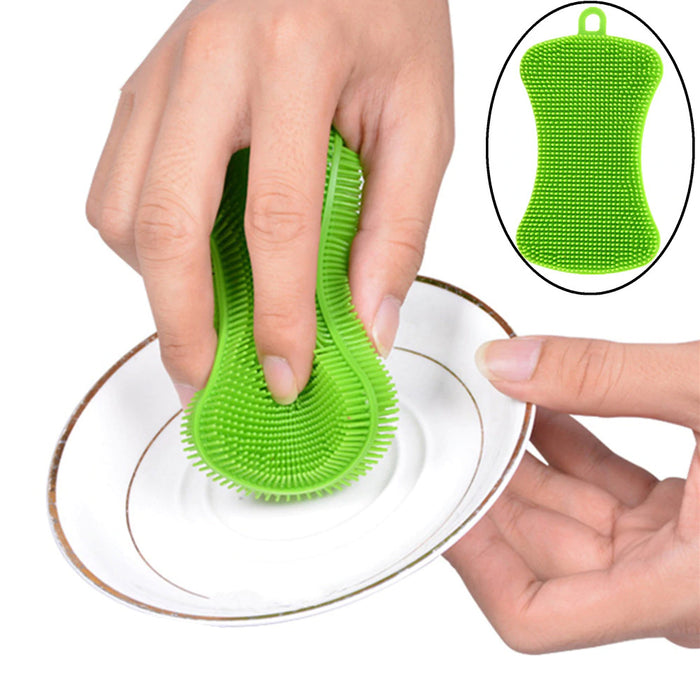 Silicone Sponge Dish Sponges, Silicone Sponge Dish Washing Kitchen