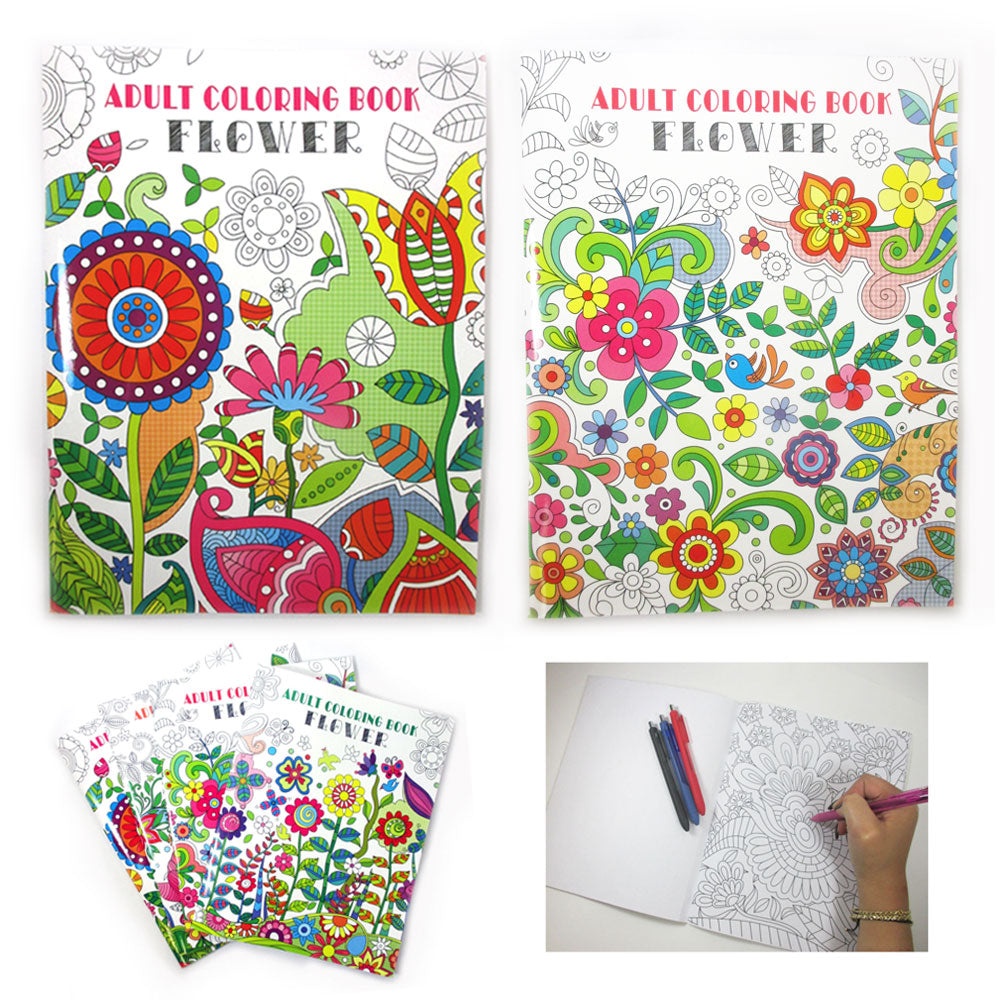 2 Adult Coloring Books Calming Stress Relaxation Relief Animals Mandalas  Designs