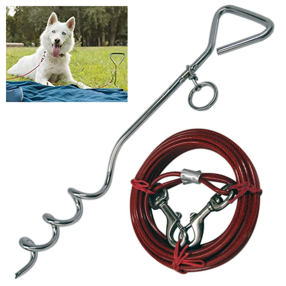Braided Dog Leash Heavy Duty Nylon Training Walking Thick Rope