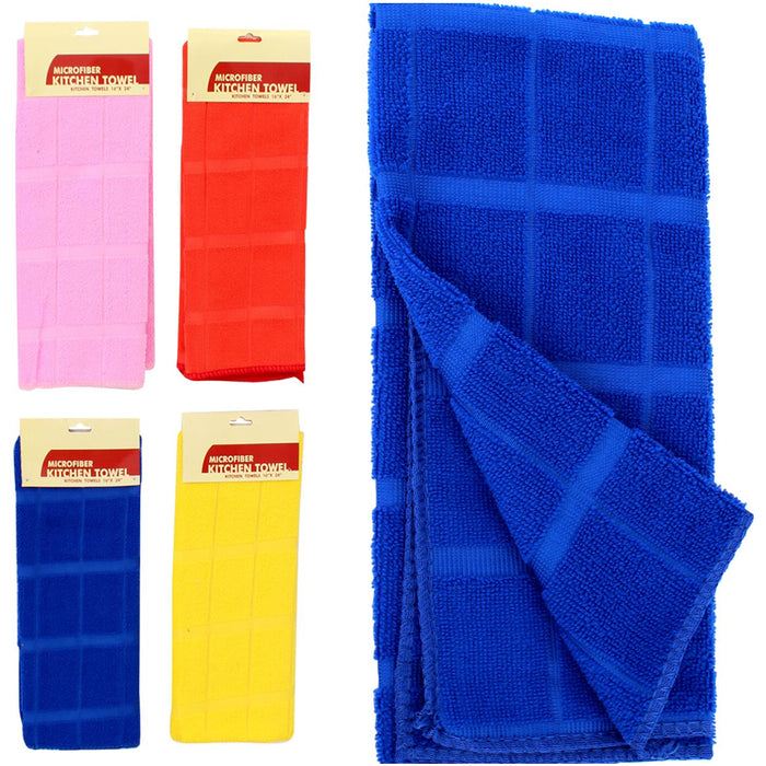 2 X Microfiber Kitchen Towel Cleaning Counter Cloth Dish Drying Rag Wet Dry