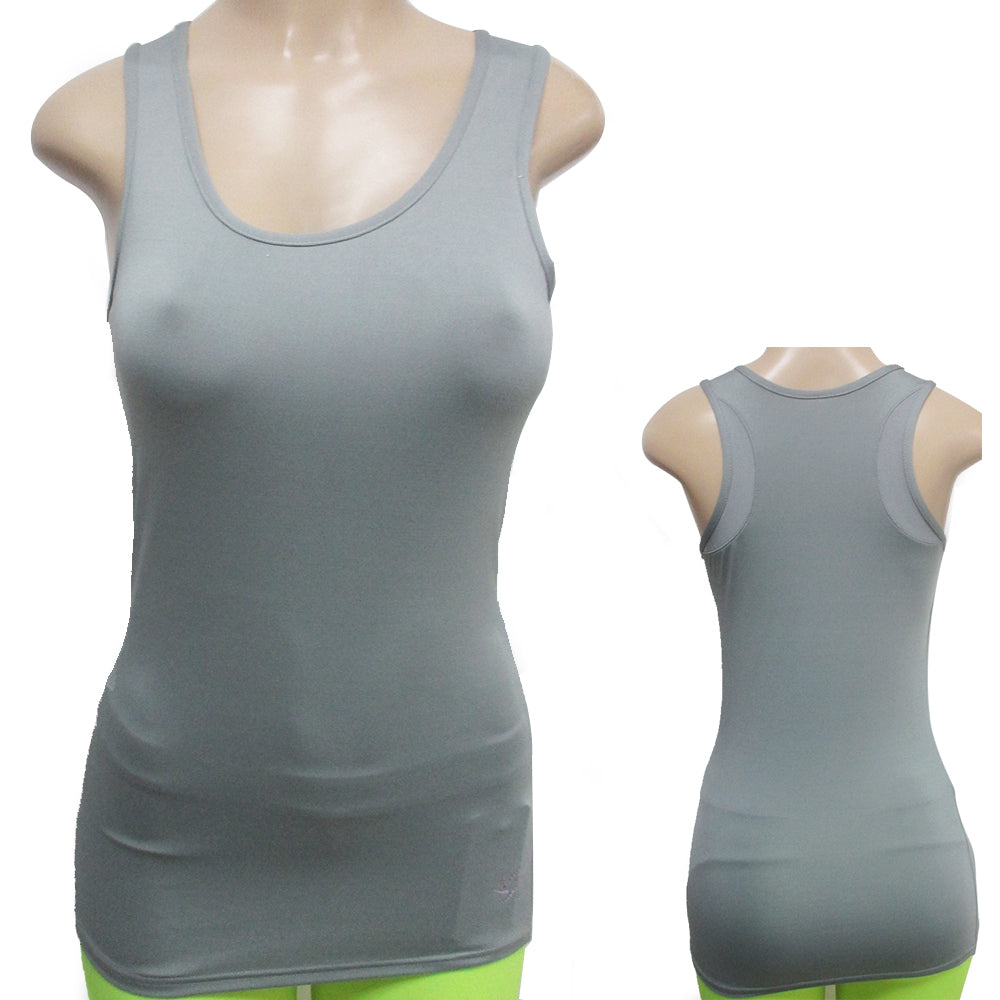 Womens Racerback Tank Stretch Top Yoga Cami Tee Sports Training Athlet —  AllTopBargains