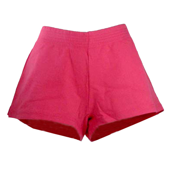 Womens Athletic Sweat Short Casual Lounge Sport Gym Walking Beach Cotton Pink L