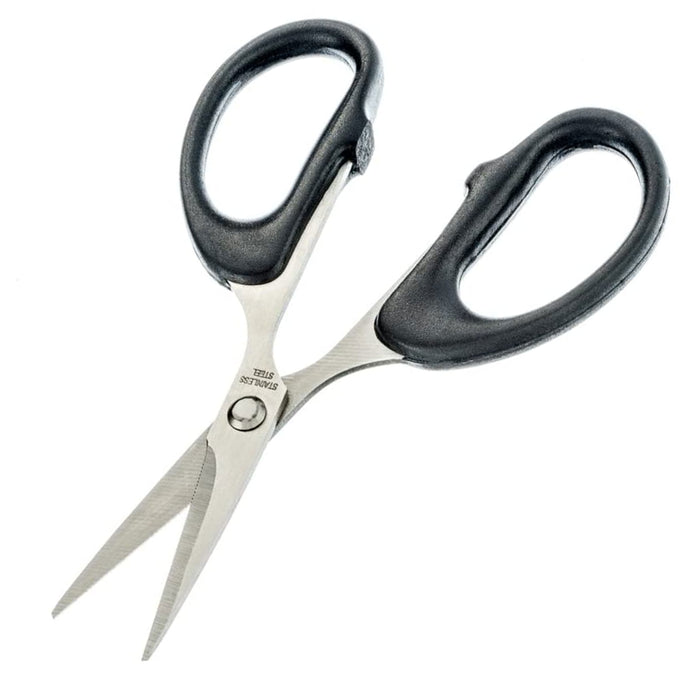 2 Pc Stainless Steel Blade Fishing Line Scissors Sewing Thread Snip 4-1/4" Black