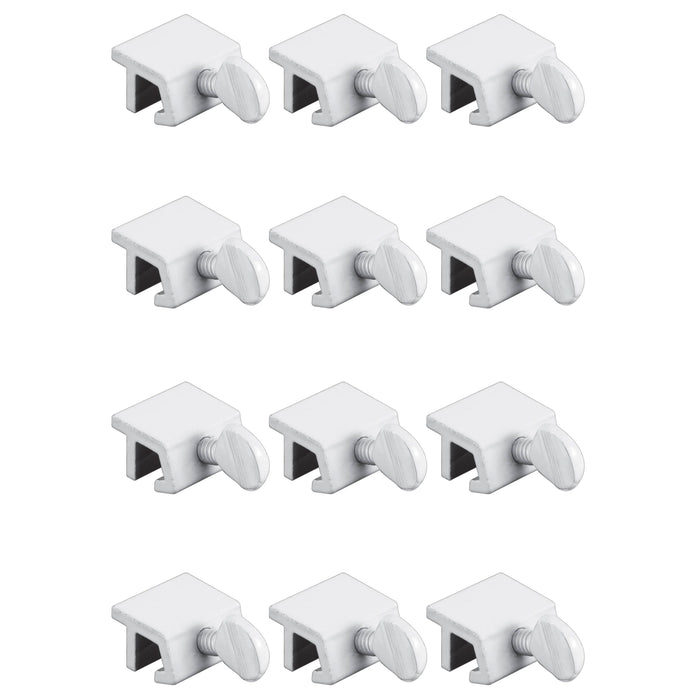 12 X White Sliding Window Locks Easy Installation High Security Lock Thumbscrews