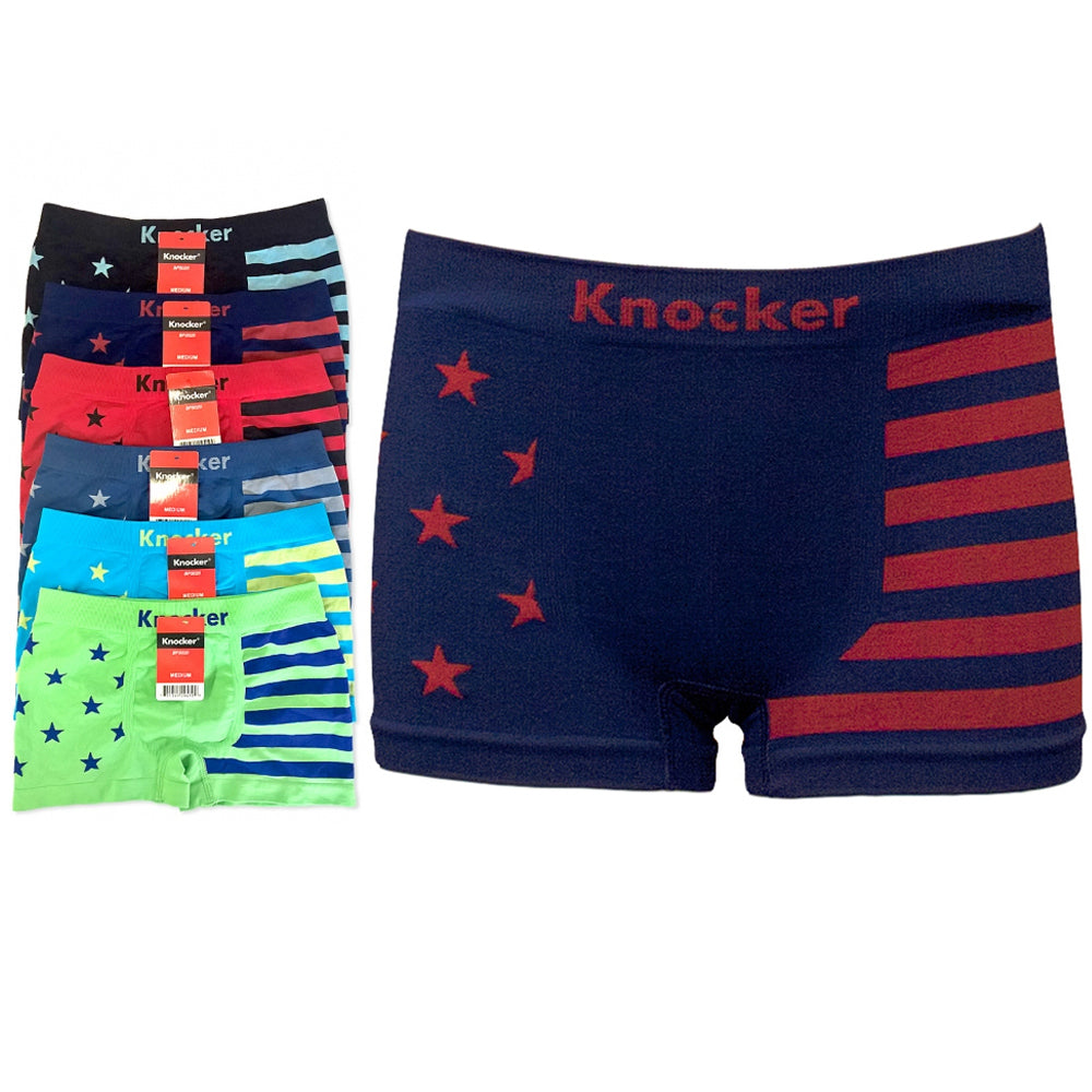 3 Pk Boys Seamless Boxer Briefs Underwear Knocker Soft Spandex