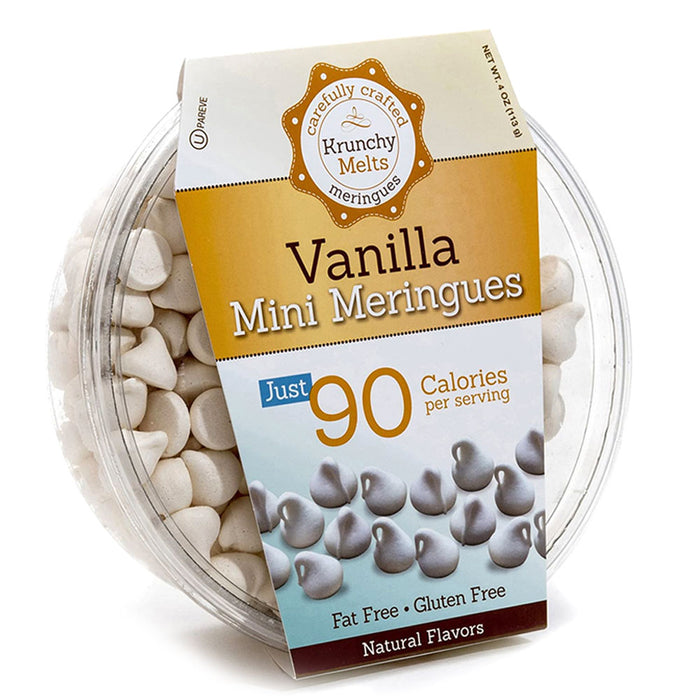 2 Pack Vanilla Mini Meringues Cookies Gluten Fat Free Kosher Sweets Treat Snacks