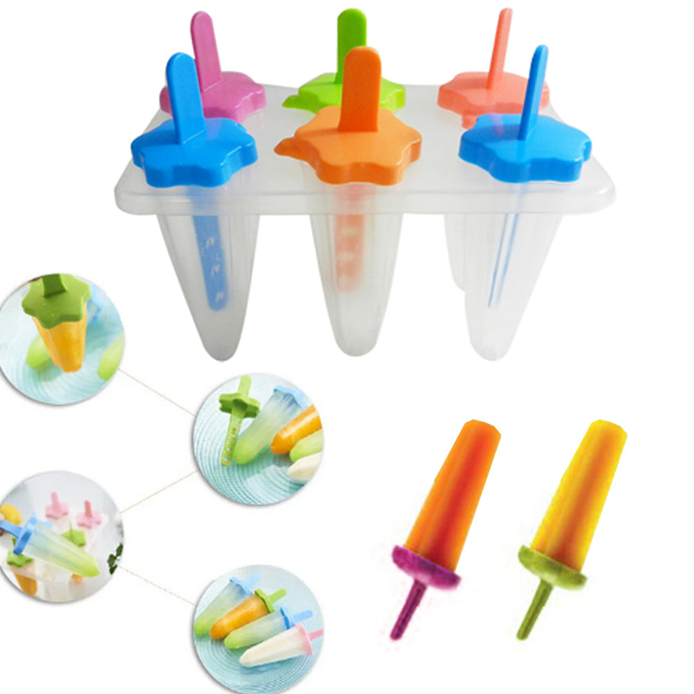 16 Freezer Ice Pop Maker Frozen Pops Mold Popsicle Dessert Ice Cream Cake  Treats